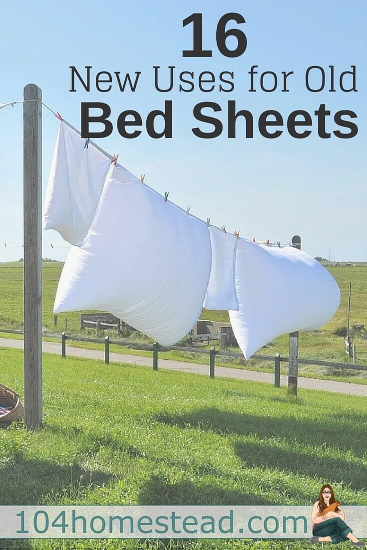 Bed sheets are free or inexpensive fabric sources. Instead of hauling old sheets away in boxes, figure out if there is some way you can give them new life.