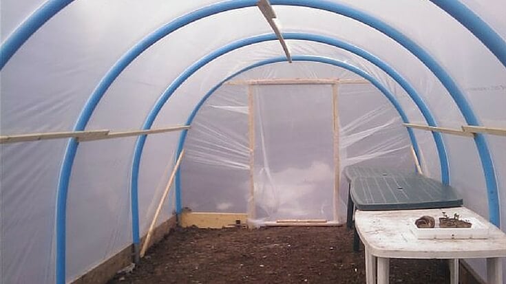 Greenhouses are large enough to walk into. Cold frames allow you to plant directly into the ground. Polytunnels give you the best of both.