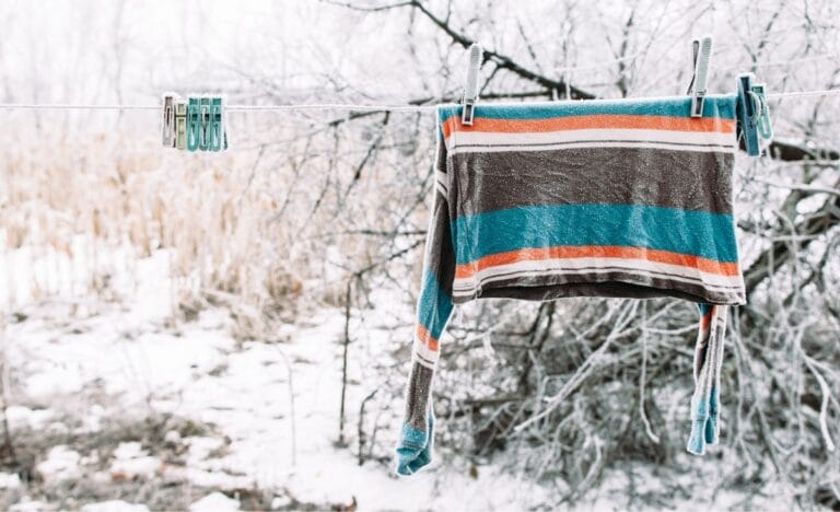 The Secret of Line Drying Clothes in Winter (even in Maine!)