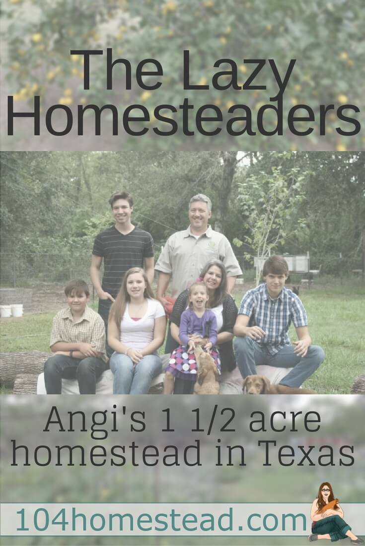 Angi refers to herself and her family as lazy homesteaders. And that is okay. Homesteading doesn't have to be all or nothing.