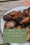 Close-up of juicy grilled jerk chicken on a white plate, garnished with fresh parsley.