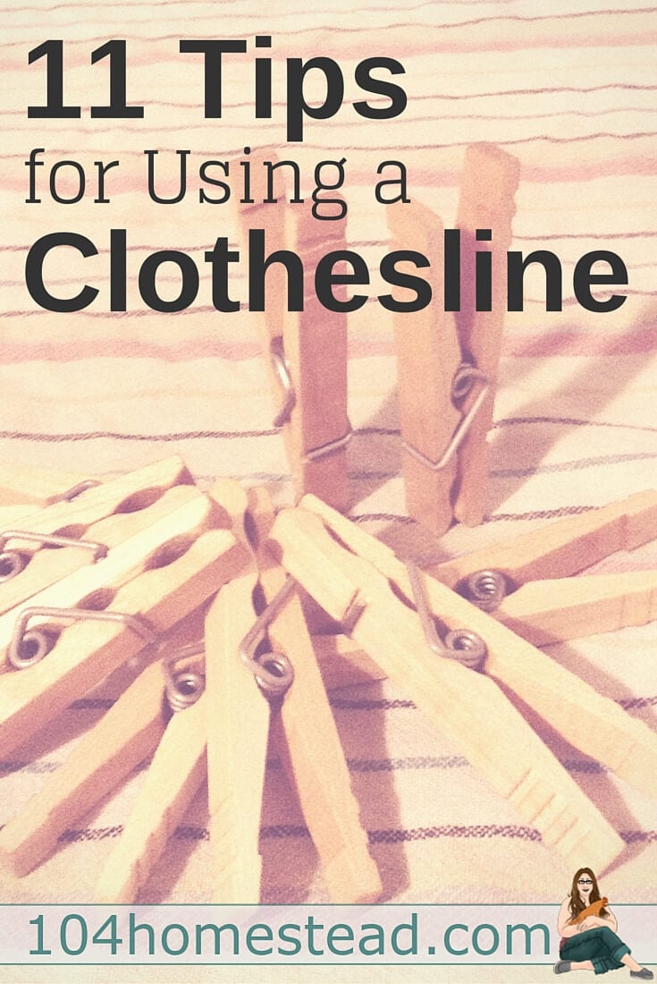 How to Hang Clothes on a Clothesline