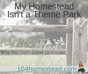 My Homestead: Why You Can’t Come Unannouced