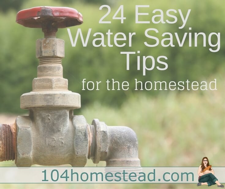 24 Easy Water Conservation Tips for the Homestead