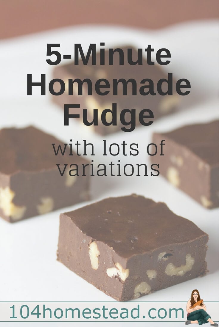 Homemade fudge is a holiday staple. A good fudge melts in your mouth. The best fudge melts in your mouth and can be whipped up in five minutes or less.