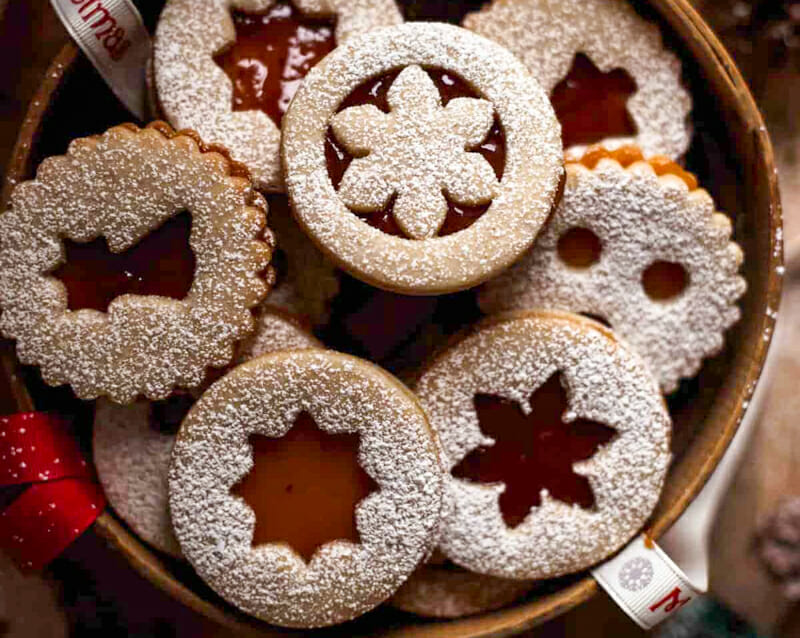 Austrian Linzer Cookies