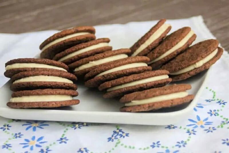 Caramel Mocha Sandwich Cookies