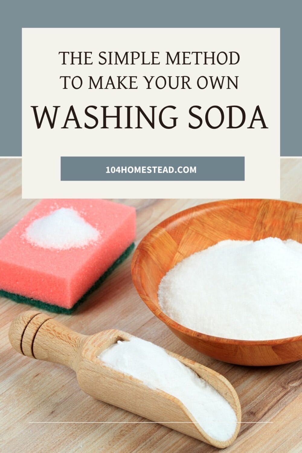 A Pinterest-friendly graphic for my post on turning baking soda into washing soda.
