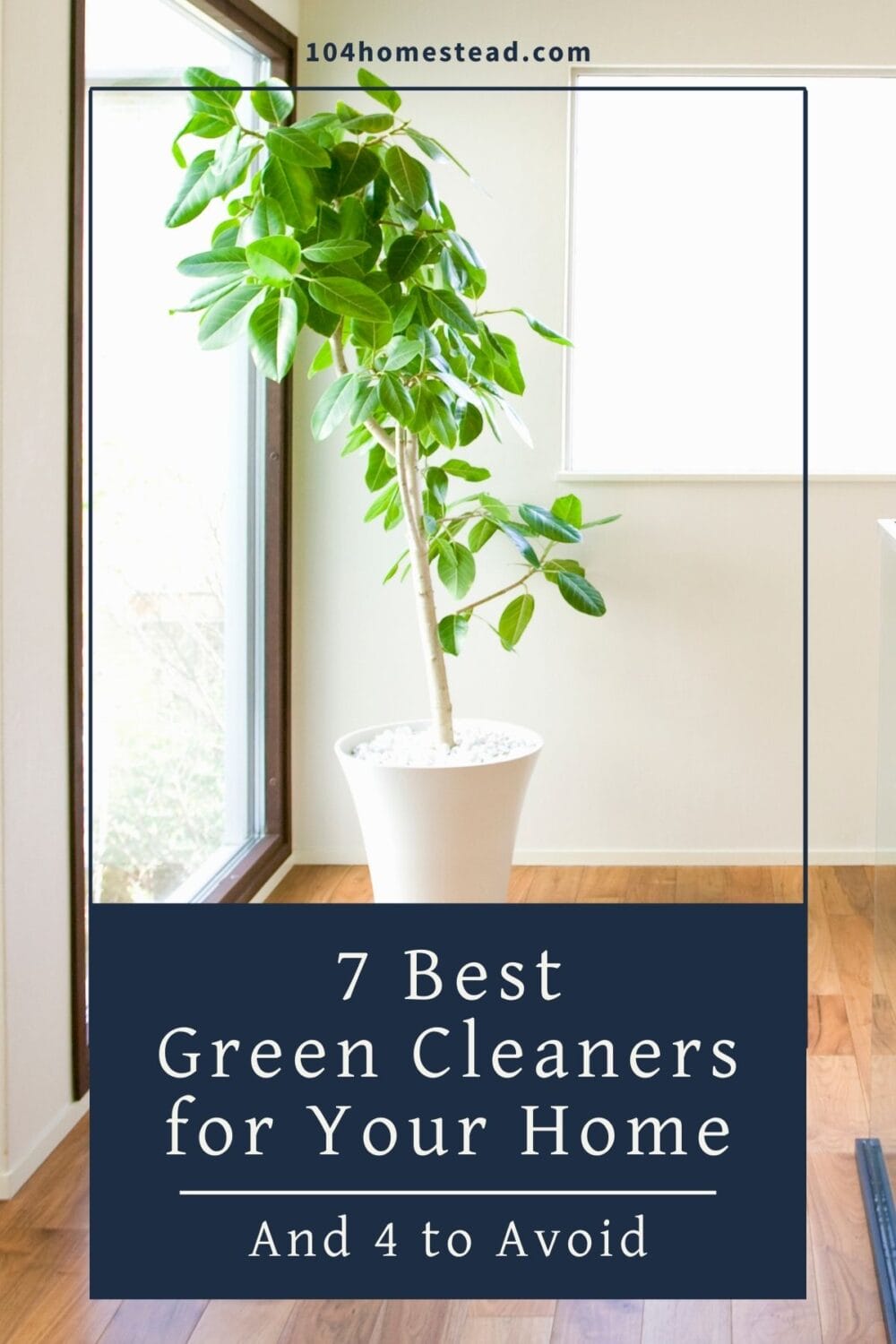 A Pinterest-friendly graphic for my list of favorite green cleaners that actually work.