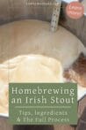 A brewing kettle filled with frothy beer wort, showing the beginning stages of homebrewing an Irish stout.